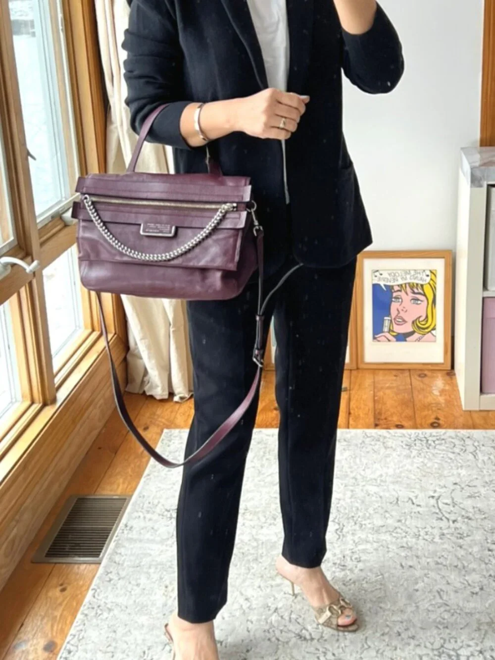 Marc Jacobs Leather Satchel Shoulder Bag